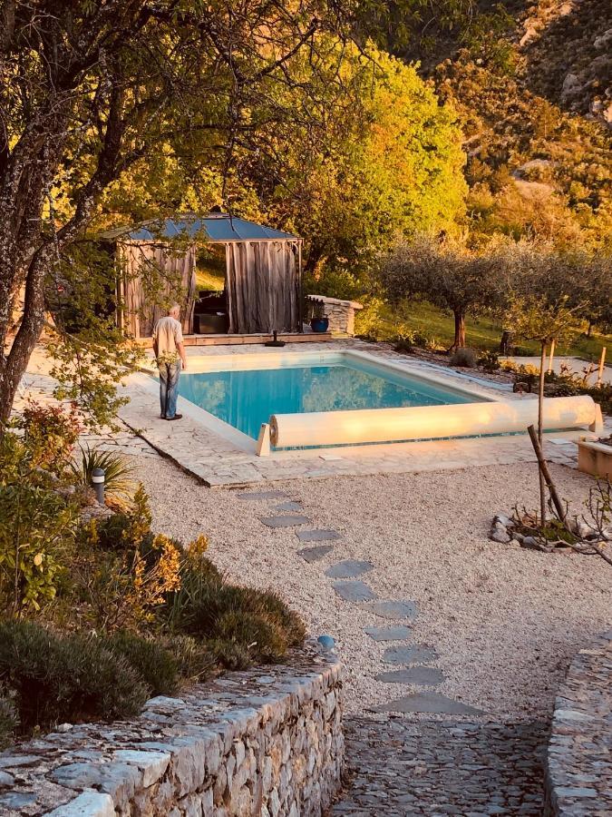 FONT NOUVELLE maison de charme Drôme Provençale, 6 ou 10 personnes avec piscine Plaisians Exterior foto